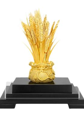 金箔麦穗大卖办公室桌面摆件