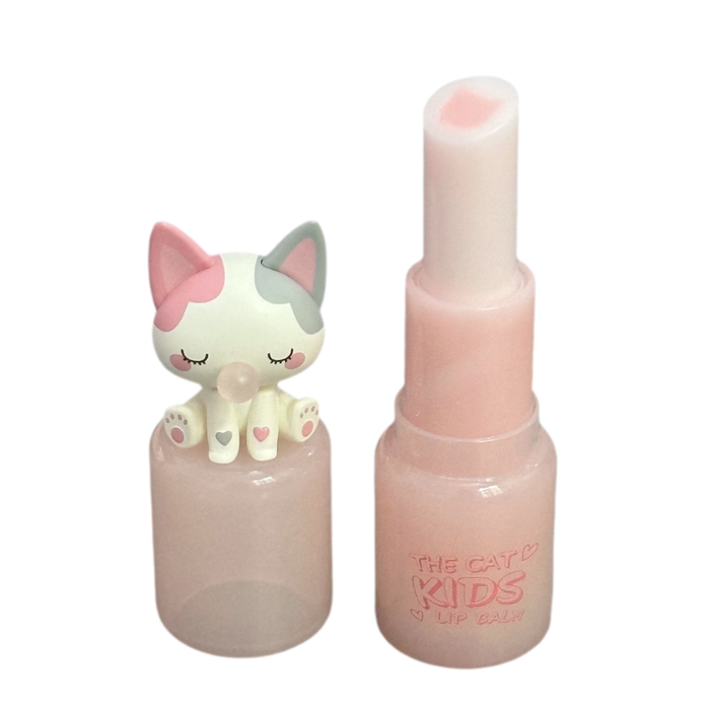 猫咪夹心唇膏保湿滋润补水防干裂可爱小奶龙卡通蜜蜂唇膜儿童唇膏