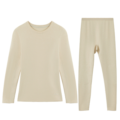 红豆居家A类色纺加厚秋衣秋裤