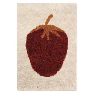 丹麦Ferm Living北欧羊毛地毯家用客厅儿童卧室床边毯子簇绒脚垫