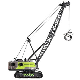 合金抓木机吊车玩具车儿童夹木头大吊车起重机男孩履带工程车套装