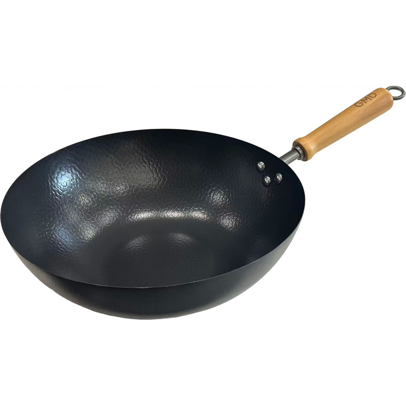 格美帝钛铁无涂层不粘炒锅家用