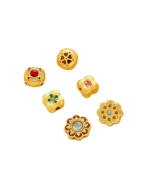 祢饰妮沙金强保色花式隔珠