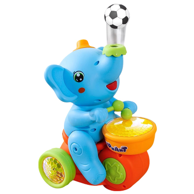 永烁婴儿玩具0一1岁吹球打鼓小象