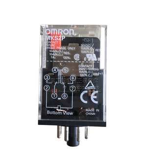 原装正品欧姆龙通用中间继电器MKS2P MKS3P AC220V DC24V圆8脚