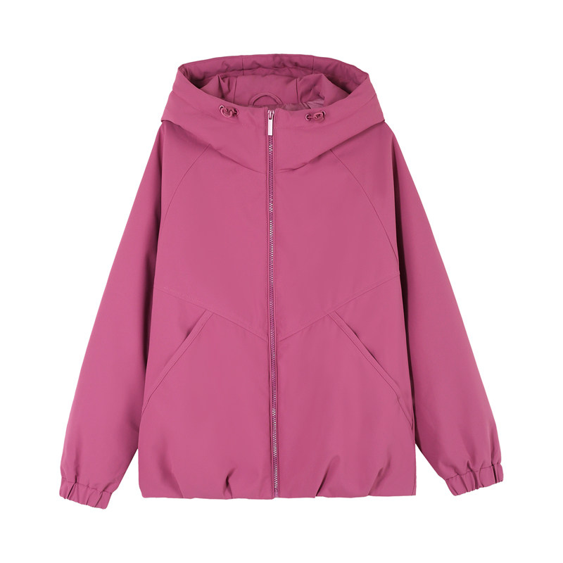 加棉加厚休闲棉服女短款冬天外套