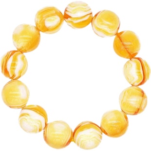白雪山蜜蜡佛珠手链 手串 琥珀手串 精品佛珠天然花珀蜜蜡手串
