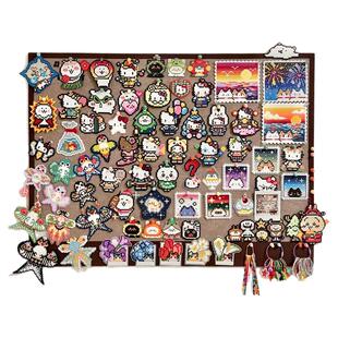 毛毡板拼豆展示框DIY装饰摆件收纳背景板拍立得拼图创意摆台爱豆照片墙相片小卡徽章收藏墙面展示梦想愿景板