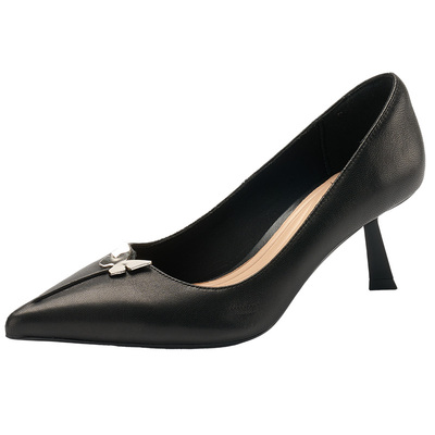 truemeaning高跟鞋蝴蝶复古