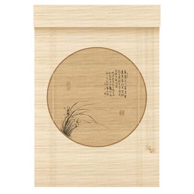 新中式装饰茶室遮光隔断竹帘