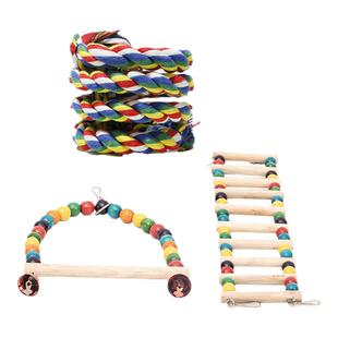 鹦鹉玩具爬梯秋千解闷自嗨玄凤虎皮牡丹云梯鸟笼专用配件用品大全