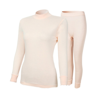 红豆中老年中高领纯棉秋衣