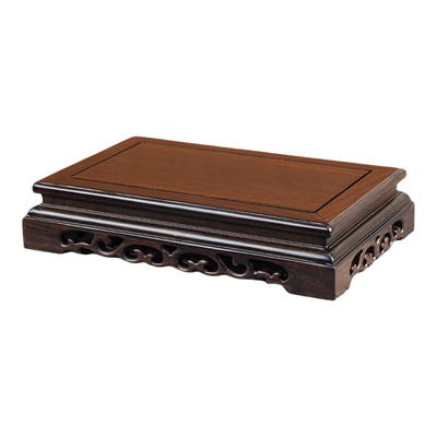 红木雕刻工艺品佛像摆件实木长正方形花瓶盆景香炉奇石头底座托架