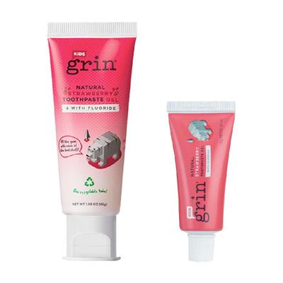 grin儿童防蛀含氟牙膏组合