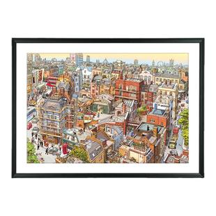 拼图框2000片夏洛克1500950块画框大尺寸相框架裱框留白挂墙定制