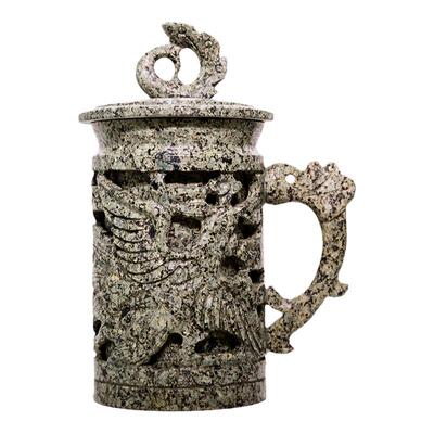 中华麦饭石镂空杯礼品补充矿物质