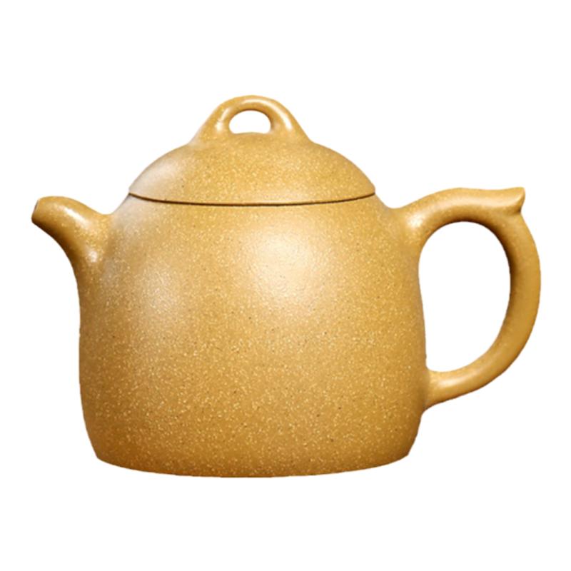 【两笔】宜兴紫砂壶手工泡茶壶家用原矿黄金段泥秦权 200cc