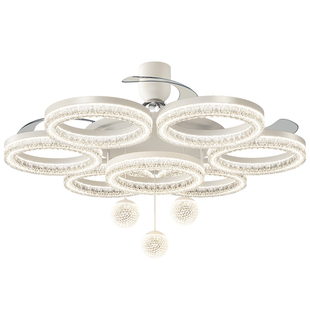 2026新款隐形风扇灯客厅吊灯电扇一体餐厅吊扇灯全屋套餐灯具组合