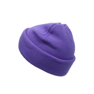 mxs潮帽~美式潮牌紫色毛线帽男女冬天保暖针织帽嘻哈街头雅痞冷帽