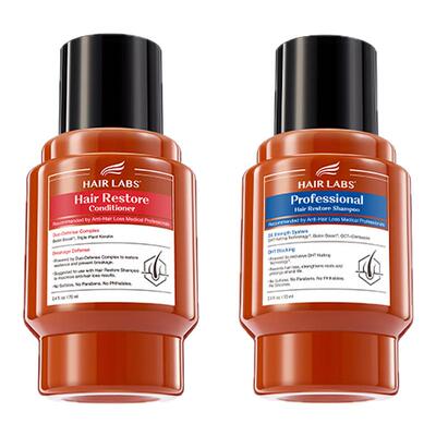 HairLabs蓝标洗发水红标护发素
