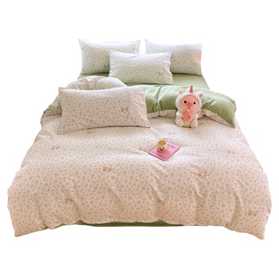 冬季A纯棉全棉B牛奶绒加厚被套