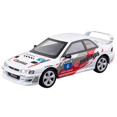 1:24仿真STI赛道版合金汽车模型摆件收藏声光回力超跑玩具车礼物