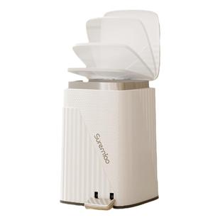 静音垃圾桶带盖家用新款厕所卫生间厨房客厅轻奢脚踏式大号大容量