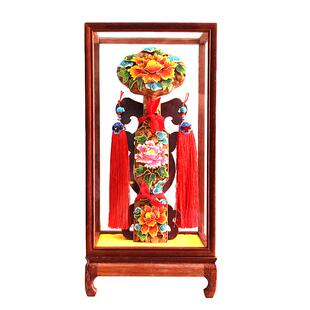 肥城桃木如意摆件景泰蓝掐丝珐琅如意木雕桃木客厅开业乔迁贺礼