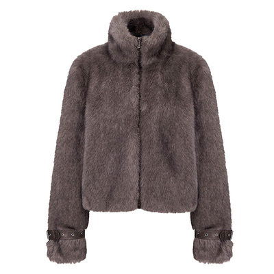 RAIVE袖口绑带高级感环保皮草