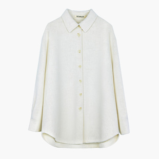 【李佳琦超级年货时尚节】CROWNLESS未冕衬衫式100绵羊毛大衣外套