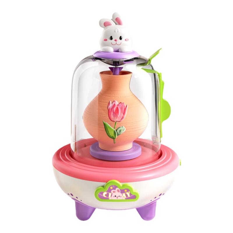 软陶泥儿童电动陶艺机小学生专用陶土泥工具套装手工diy制作玩具6