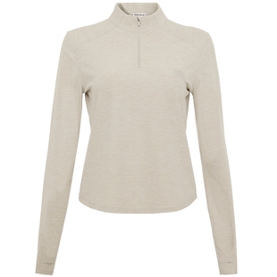 BODYWILD爱慕花纱户外打底女款半拉链打底上衣修身内搭ZBL72UV2