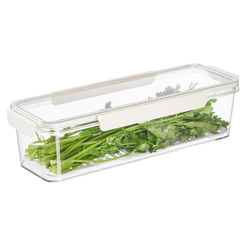 小葱香菜保鲜盒冰箱收纳盒食品级姜蒜挂面条蔬菜整理储物专用神器