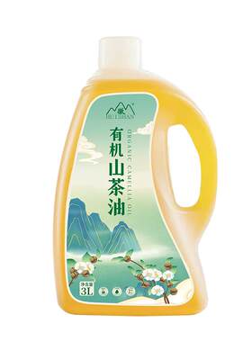 有机山茶油3L装食用油纯茶油