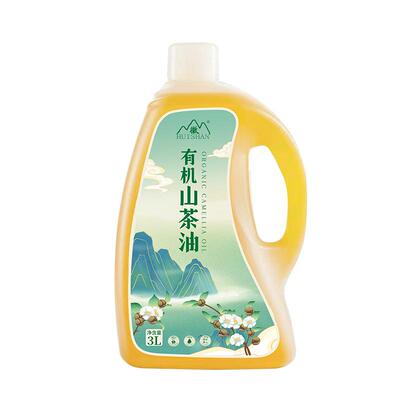 有机山茶油3L装食用油纯茶油