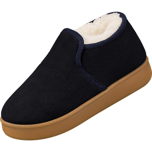 棉拖女款冬季加绒加厚保暖防滑羊毛棉鞋中老年男款包跟老人妈妈鞋