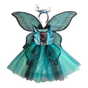 元旦儿童演出服幼儿园女童公主蓬蓬裙cosplay蝴蝶花仙子表演服装