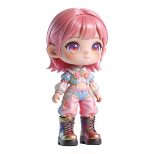 3d全彩打印立体模型真人照片Q版定制IP模型儿童涂鸦礼物定制