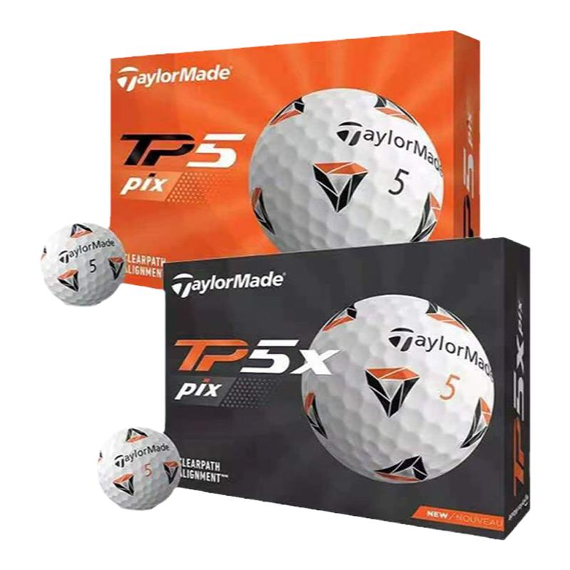 Taylormade泰勒梅高尔夫球TP5X五层福勒图腾比赛练习用logo印刷球