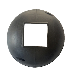 户外儿童滑梯钢管立柱保护罩配件方形地罩柱子脚套底座螺丝保护罩