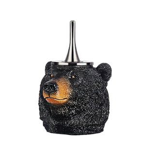 【祝融火具】百诚台式油电混合煤油打火机黑熊稀奇古怪高档摆件男