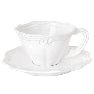 意大利VBC casa经典复古黑陶材质浮雕马克杯咖啡杯碟套装泡茶杯