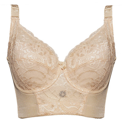 上托定型聚拢排扣美体收胃长文胸