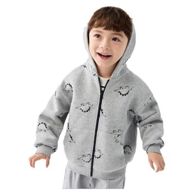 巴拉巴拉男童长袖外套小童宝宝连帽上衣儿童卫衣2025冬装新款童装