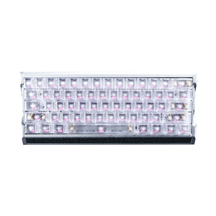 泰坦国度碳纤维白色冰碳纹键帽透光ev63键盘侧刻wootingAce68键帽
