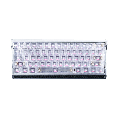 泰坦国度白色冰碳纹键帽透光ev63