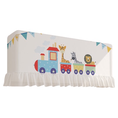 开机不取挂机空调罩挡风帘遮风板