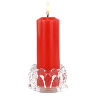 红蜡烛家用无烟无味停电照明供佛加粗圆柱耐燃烧防灾过年节日白腊