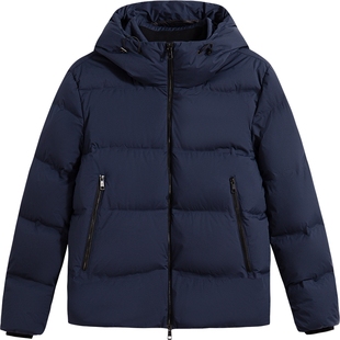 Brooks Brothers/布克兄弟男士25冬新品鸭绒通勤连帽面包羽绒服
