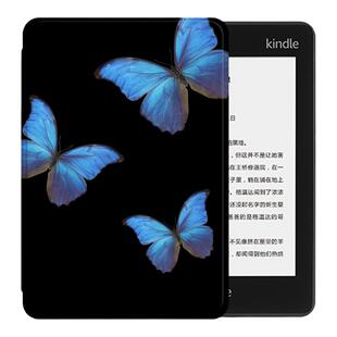 蓝色蝴蝶于油画kindle499/paperwhite6/22/24青春版pw5/ko3保护套